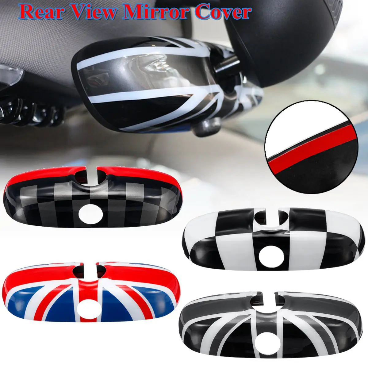 Новый ПК зеркало заднего вида чехол для автомобиля флаг Великобритании Наклейка