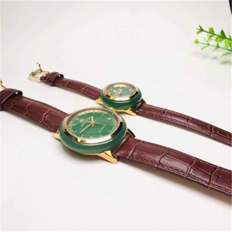 

NEW BRAND LUXURY LOVERS JADE WRISTWATCH MEN'S QUARTZ TOP WATCH COUPLE FASHION HOT CARNIVAL CREATIVE BUSINESS WOMAN WATCH