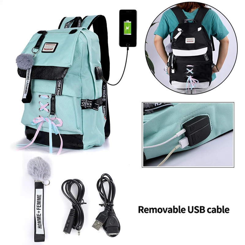 Большие Школьные сумки для девочек-подростков, usb с замком, Противоугонный рюкзак, женская сумка для книг, большая школьная сумка, Молодежная, для отдыха, для колледжа