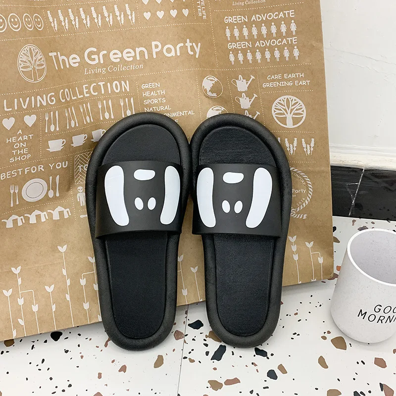 

Slippers Female Summer Wear Flat-bottomed Hong Kong Style Student Casual Indoor Slippers Girls Bedroom Puppy Cartoon Slippers