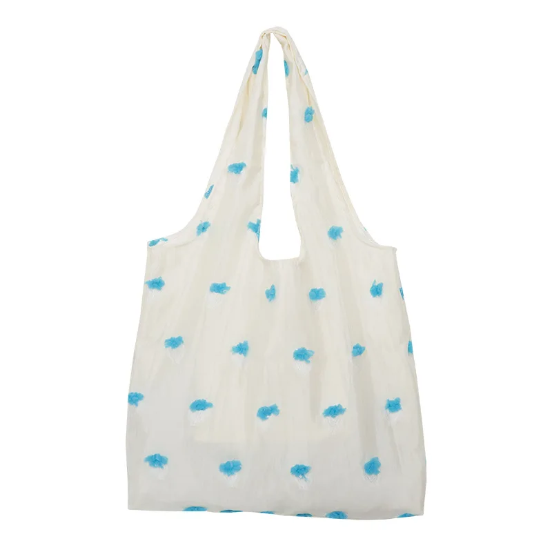 

Lady Totes Shoulder Bag Canvas Eco Reusable Shopper Bag Cotton Bag Embroidery Teenagers Textbook bag