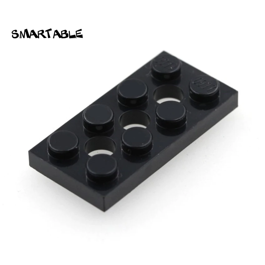 Smartable высокотехнологичные плиты кирпичи с отверстием 2x4 Строительные блоки MOC