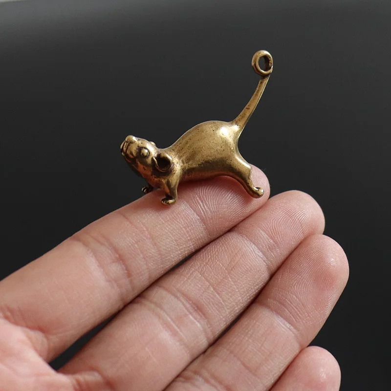 Винтажные латунные подвески с длинным хвостом в виде мультяшного героя