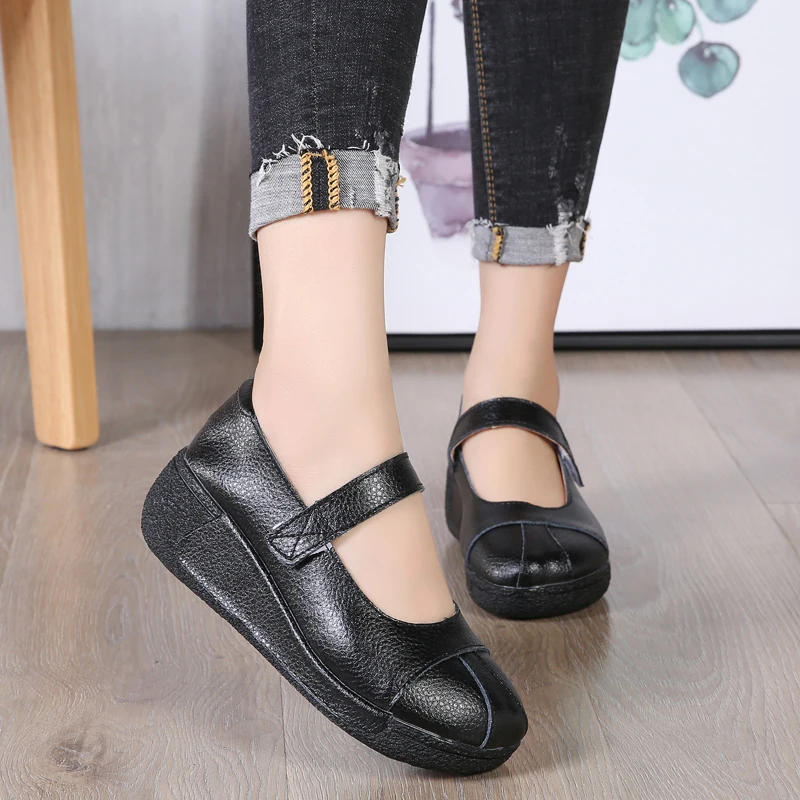 Spring Women Platform Shoes Leather Suede Plush Slip on Sneakers Chaussure Femme Tassel Fringe Loafers Moccasins | Обувь