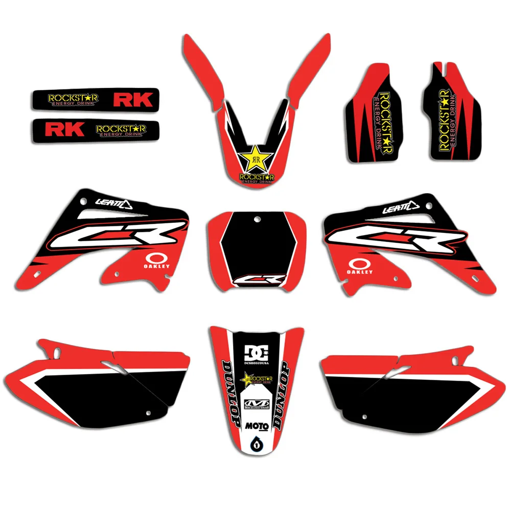 

4 Style 3M Graphics DECALS STICKERS Kits For Honda CR125 CR250 2002 2003 2004 2005 2006 2007 2008 2009 2010 2011 2012