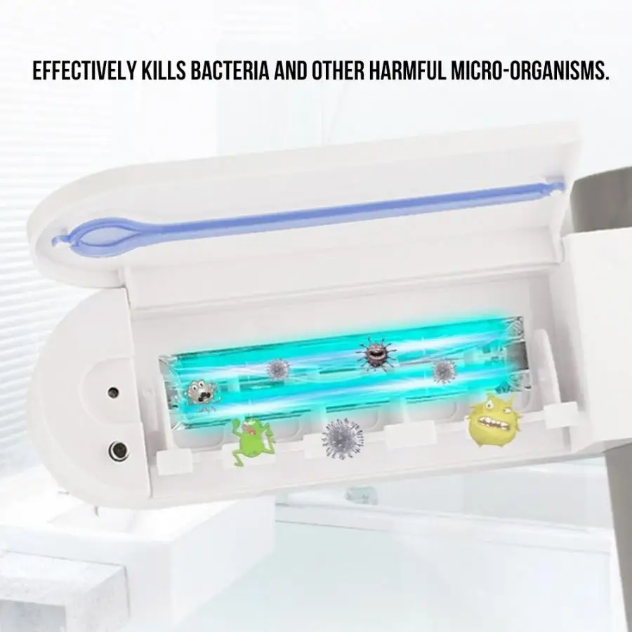 100-240V Toothbrush Sterilizer Wall Mounted UV Automatic Toothpaste Dispenser Cleaner | Бытовая техника