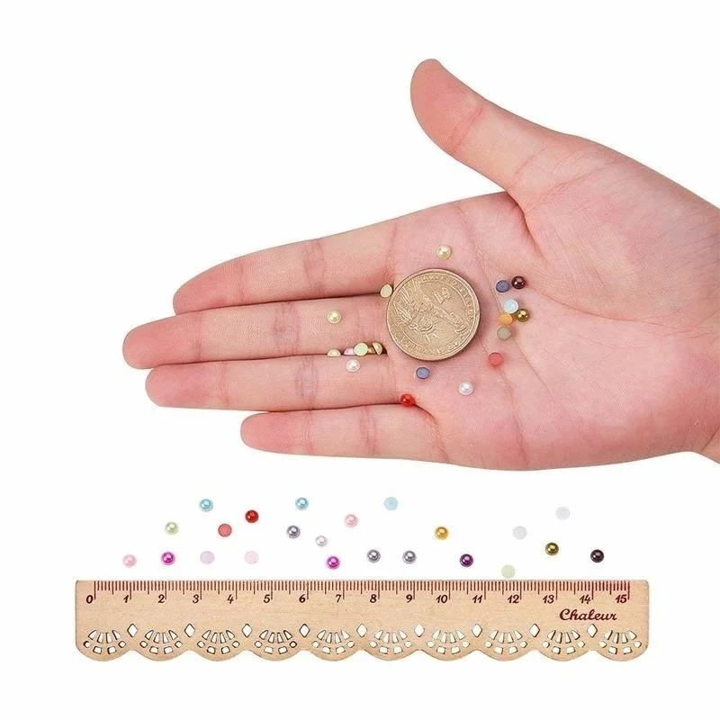 4 мм сделай сам полубрикет плоская задняя сторона разноцветные бусины