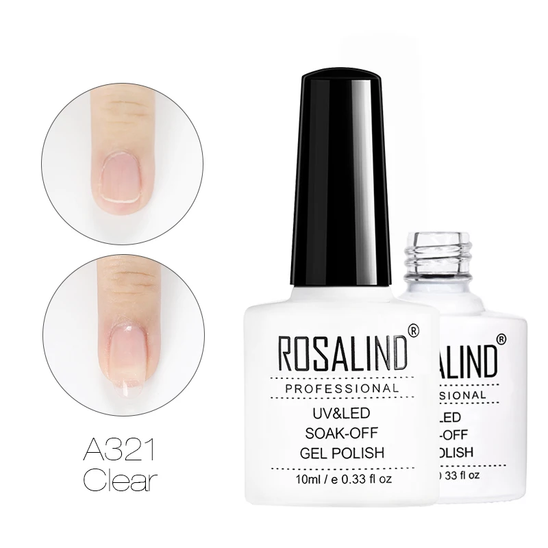 RDA321 ROSALIND красочный строительный Гель-лак для ногтей прозрачный гель-лаки для ногтей для дизайна ногтей предназначен для замачивания Полупостоянный УФ-гель лампа - Цвет: RDA321