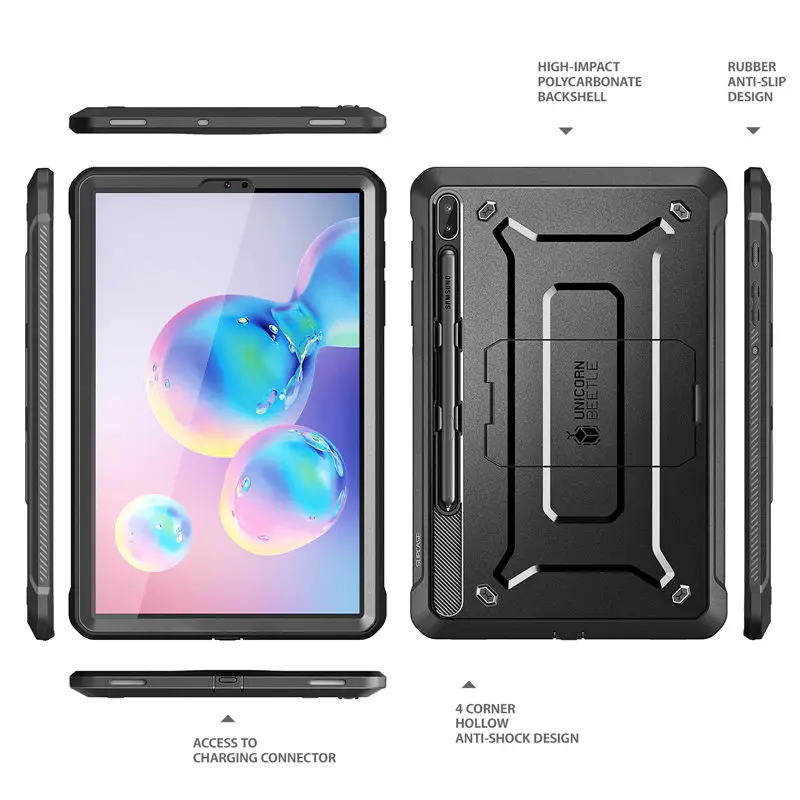 Чехол для Galaxy Tab S6 10,5 дюймов() SM-T860/T865/T867 SUPCASE UB Pro Прочный чехол со встроенной защитной пленкой