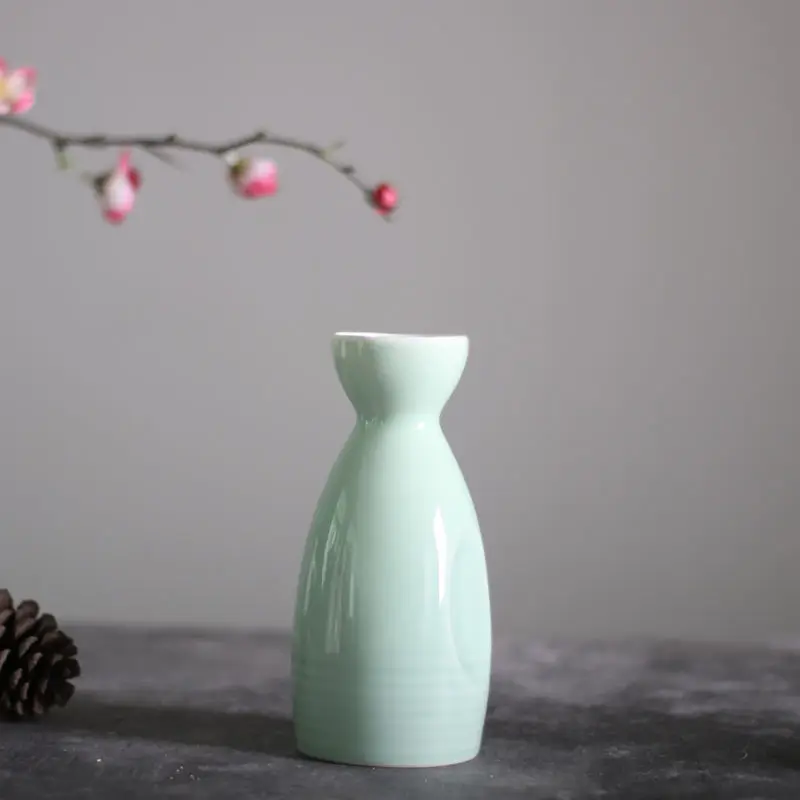 Japanese style two or small wine jug warm Chinese antique retro utensils ceramic household white |