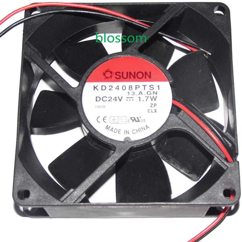 

8025 KD2408PTS1 13.A. GN 24V 1,7 W 2 провода Вентилятор охлаждения