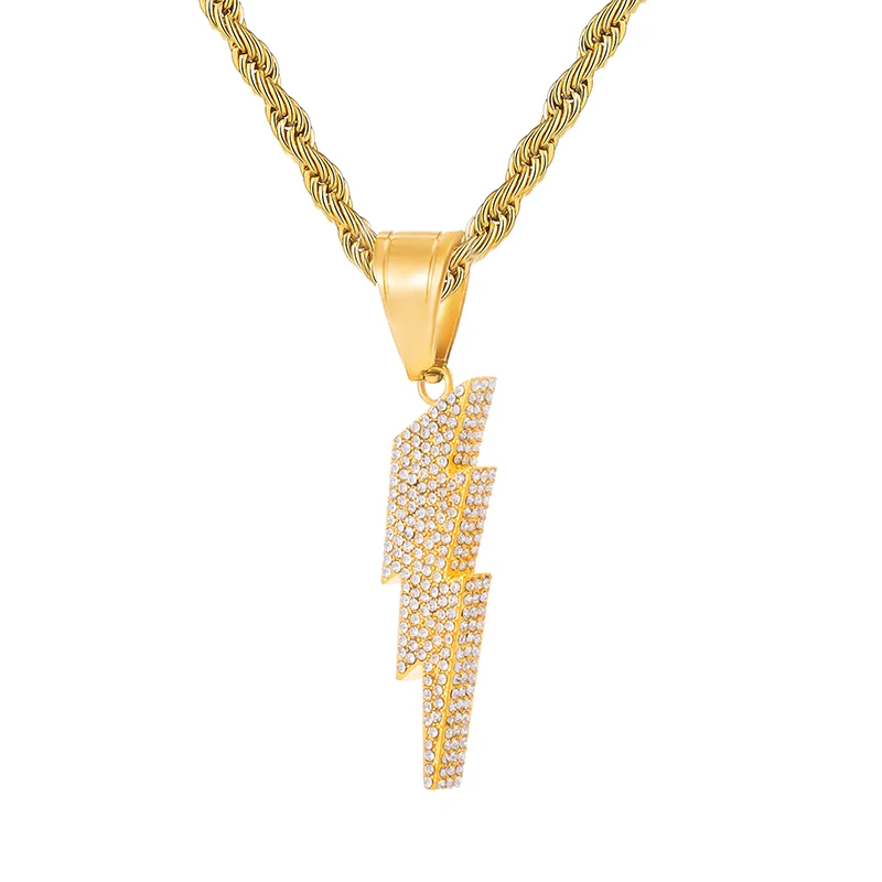 Цепочка с подвеской в стиле хип-хоп из нержавеющей стали | Украшения и аксессуары