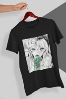 2021 menwomens summer black street fashion hip hop anime hentai japanese manga t shirt cotton tees short sleeve tops