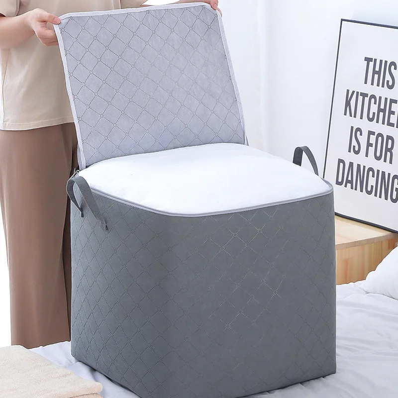 

Joybos Clothing Storage Bag Foldable Large Capacity Dustproof Waterproof Clothes Organizer Storage Box for Home Wardrobe Storage