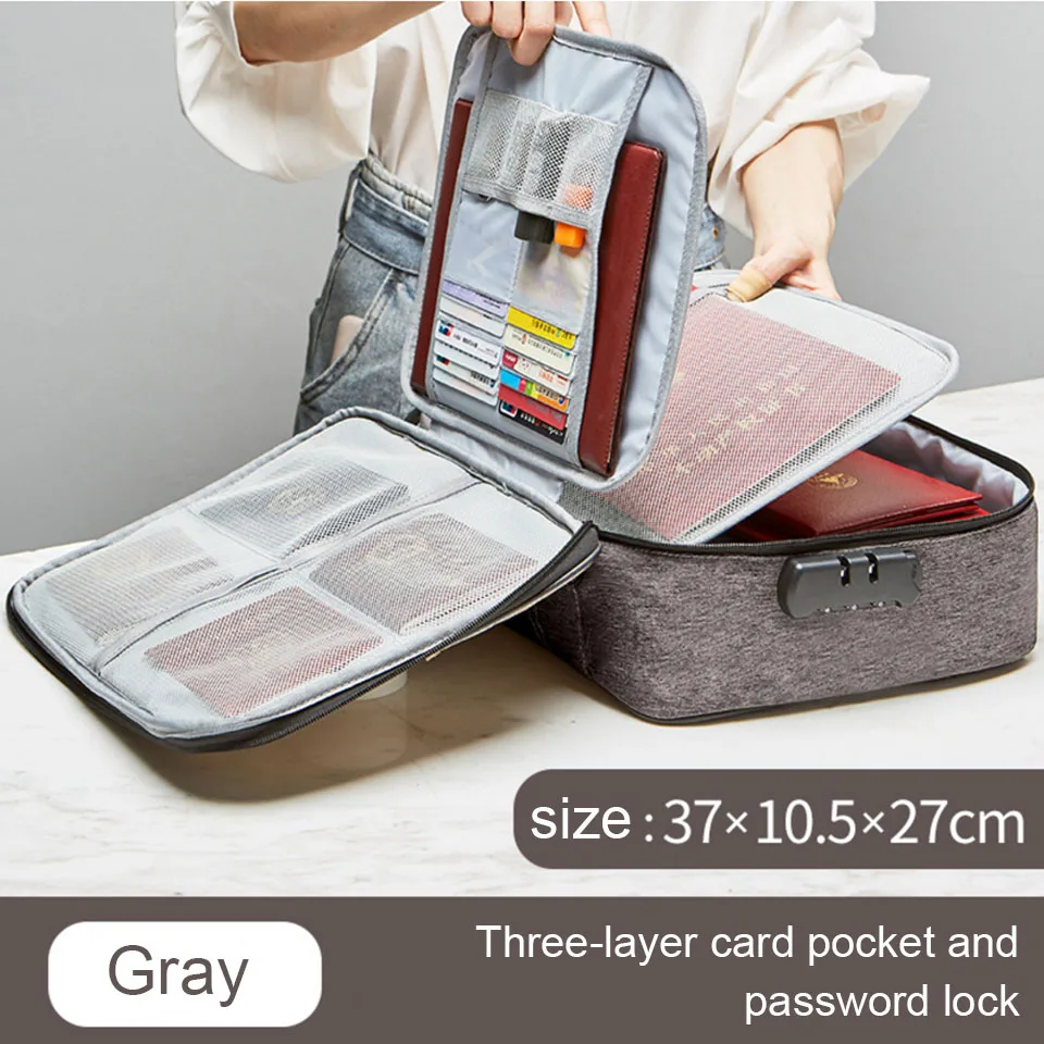 Сумка для хранения файла Сумка-тоут чехол с паролем и костюм ремень