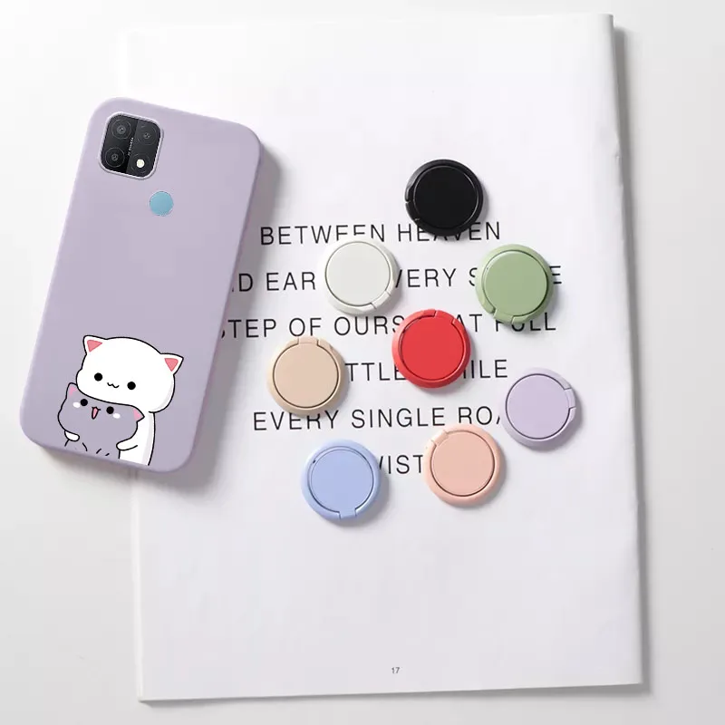 Чехол для OPPO A15 4G с милым котом чехол кольцом-держателем задняя крышка oppo a15 A a 15 A15s