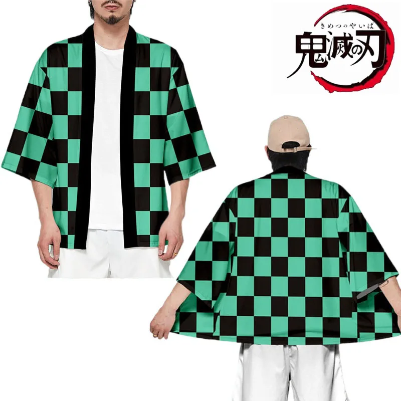 

Кимоно для женщин и мужчин, хаори, юката, рассекающий демонов, костюм для косплея, летняя повседневная одежда