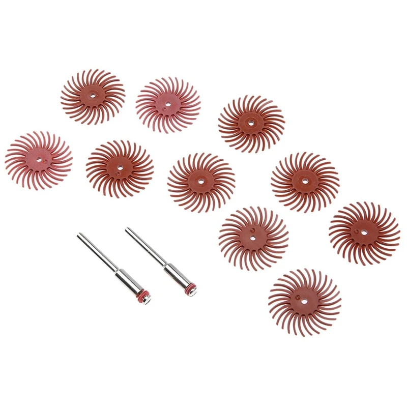 10 шт. 320 зернистая радиальная щетиная дисковая щетка ассортимент полировщик