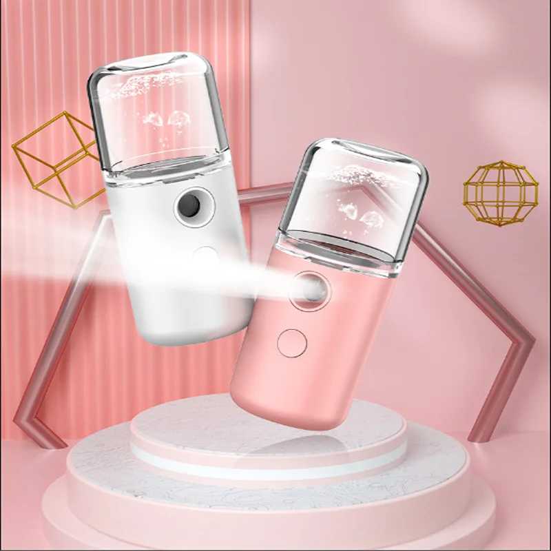 

USB Nano Mist Facial Sprayer Humidifier Rechargeable Nebulizer Face Steamer Moisturizing Beauty Instruments Face Skin Care Tools
