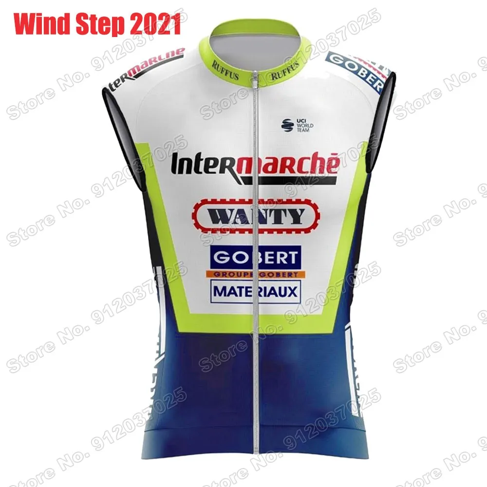 

Mens Team Wanty 2021 Ropa Windproof Lightweight Wind Vest Cycling Vest Race Road Cycling Jersey Sleeveless MTB Maillot Ciclismo