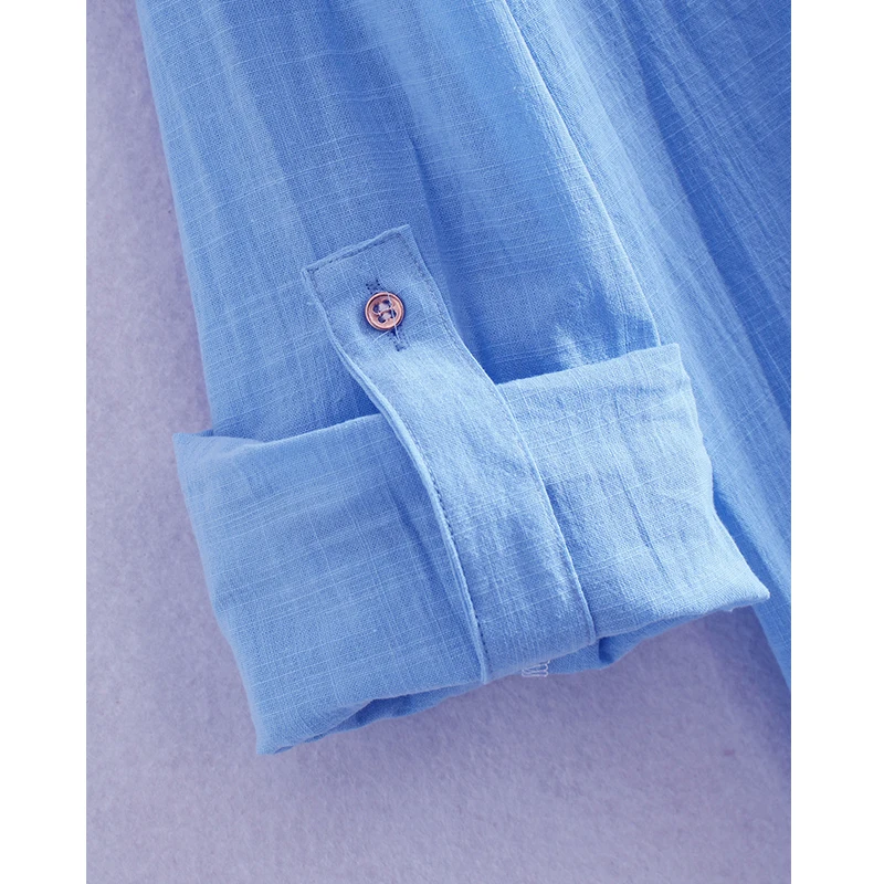 

New shirt 2021 spring fashion slim-fit lapel single-breasted cardigan elegant street shirt women casual chic office shirt top