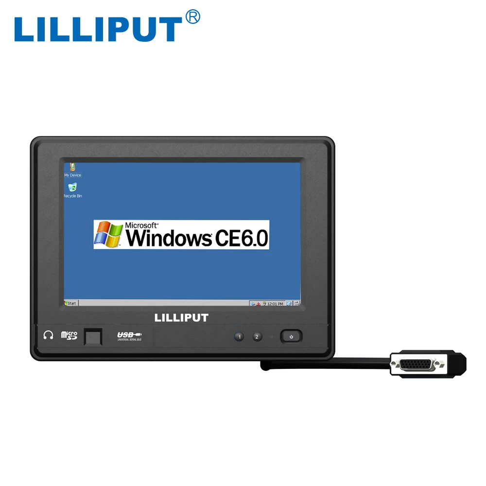 

Lilliput PC-765 Touch Screen Mobile Data Terminal 7" IP64 Embedded Systems and Panel PC with Windows CE 6.0, Bluetooth, Wi-Fi