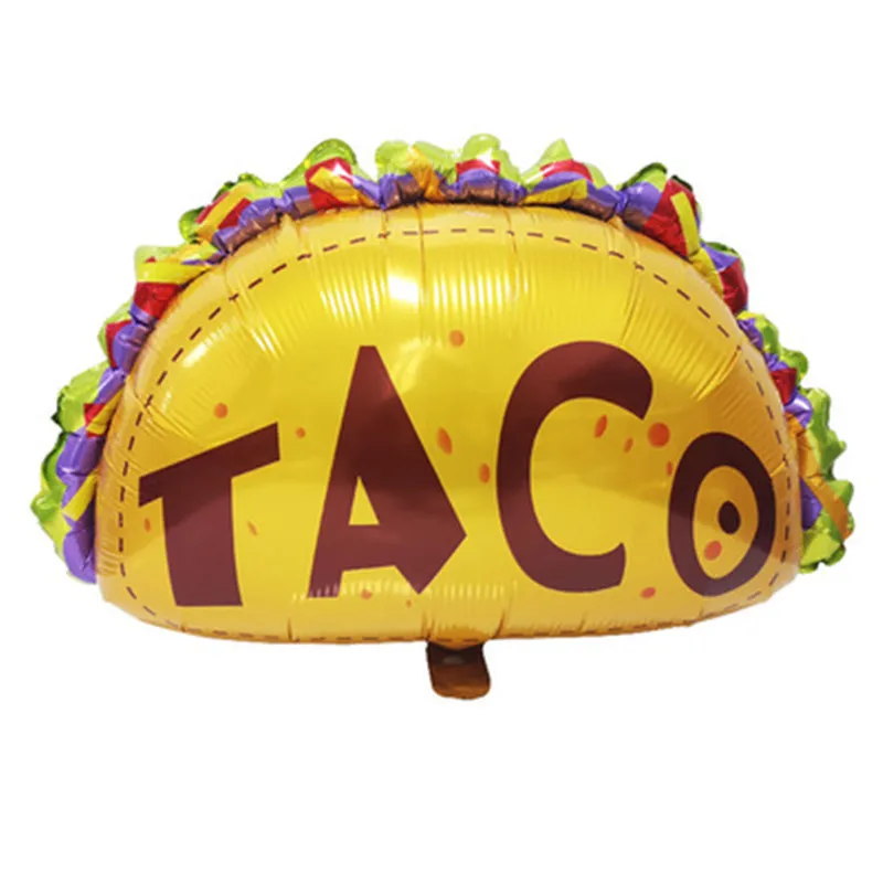 73*60 см мексиканский торт алюминиевая пленка воздушный шар фестиваль еды TACO из