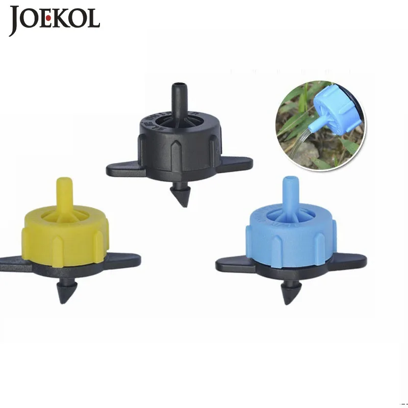 

50pcs 2L 4L 8L/H Adjustable Pressure Compensating Drip Irrigation Emitter Dripper Sprinkler Spayer Garden Watering