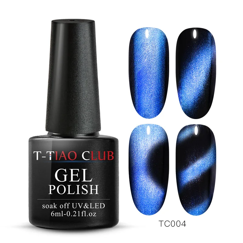 T-TIAO CLUB 5D кошачий глаз магнит Гель-лак для ногтей звездное небо кошачий глаз гель для ногтей отмачиваемый УФ Магнитный Гель-лак для ногтей - Цвет: TS05052