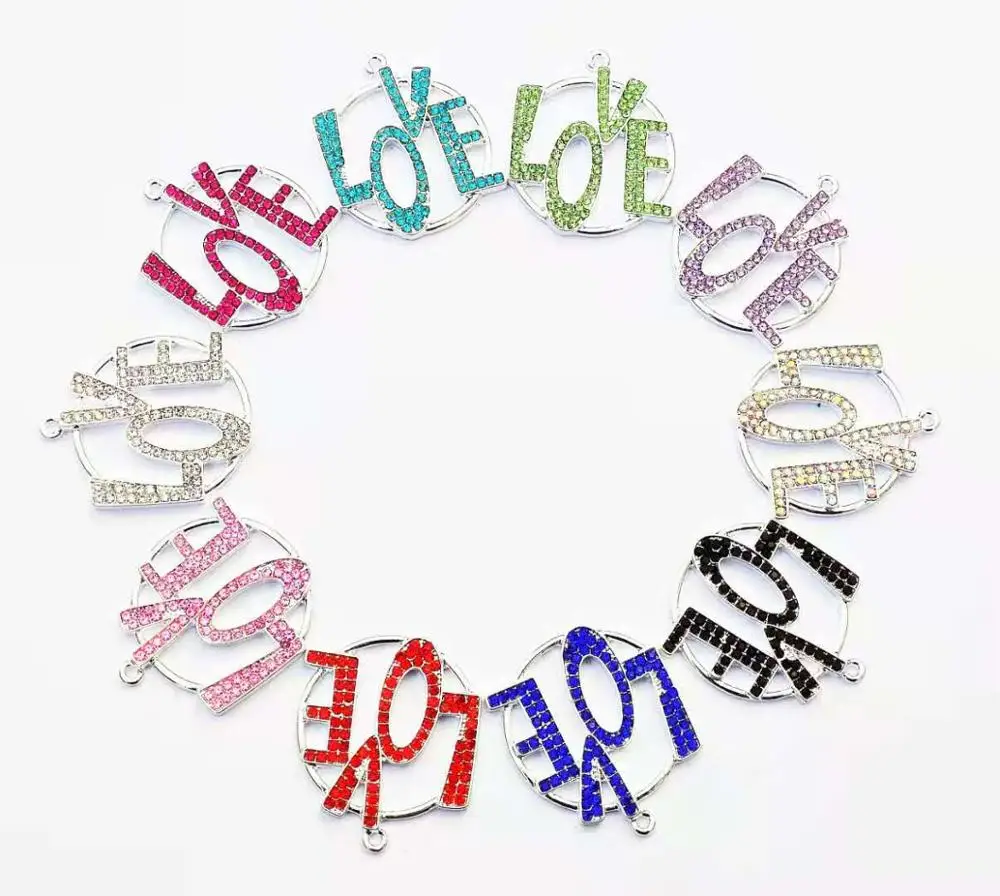 

10pcs letter love charms for women DIY jewelry accessories L4