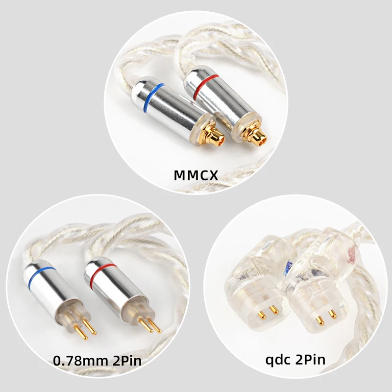 NiceHCK SilverDay 5N посеребренный кабель для наушников OCC 3 5/2 5/4 4 мм MMCX/2Pin/QDC Lofty Topguy MK3 EBX21