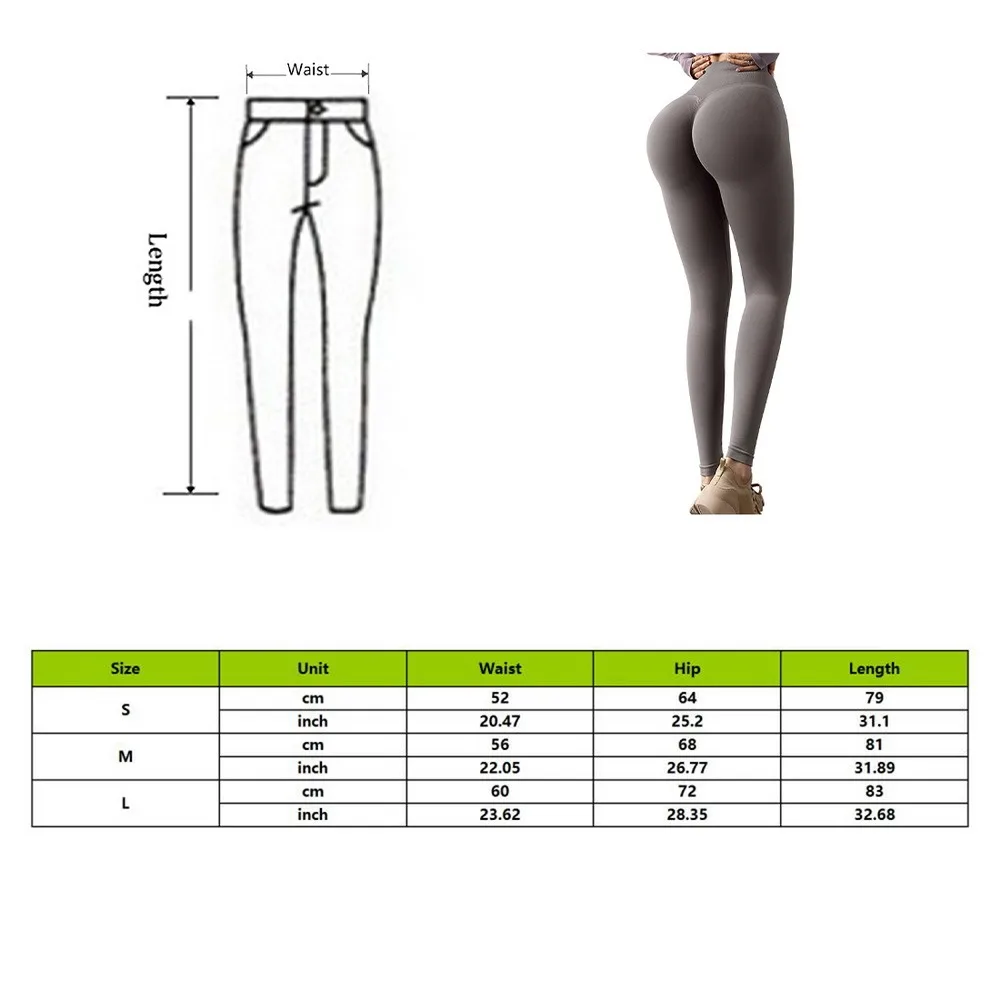 

Women Leggings Fitness Female Leggins for Workout Ladies High Waist Sports Leggings Push Up Pants Elastic Trousers Gym Girl