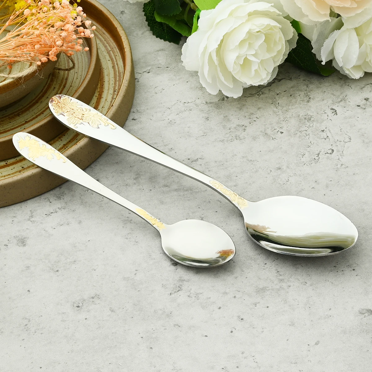 Набор столовых приборов из нержавеющей стали 4 шт./набор нож вилка ложка столовая