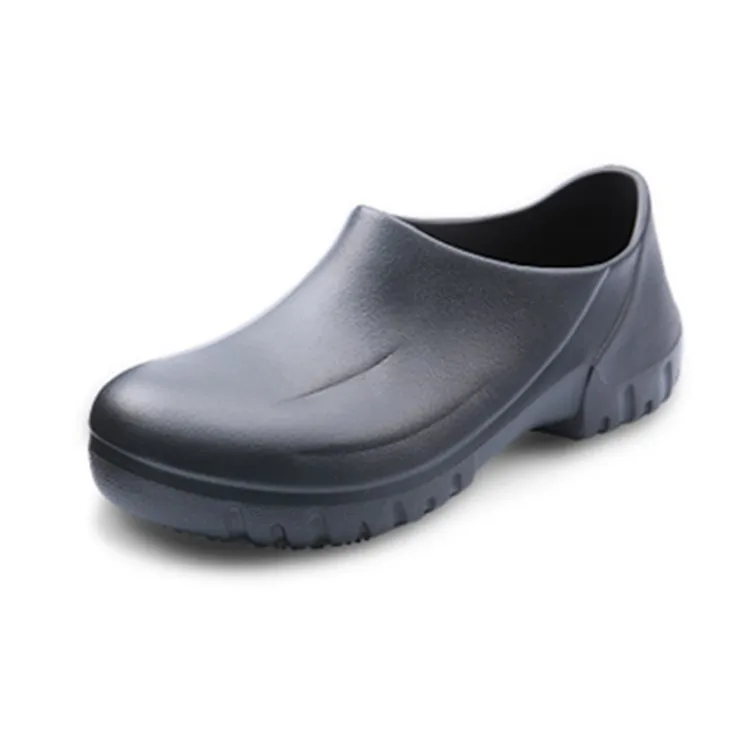 

Man Chef Shoes Kitchen Cook Shoes Black Clogs Working Hospital Shoes Super Anti-skidding Oil proof Waterproof Sandals Flatjn4