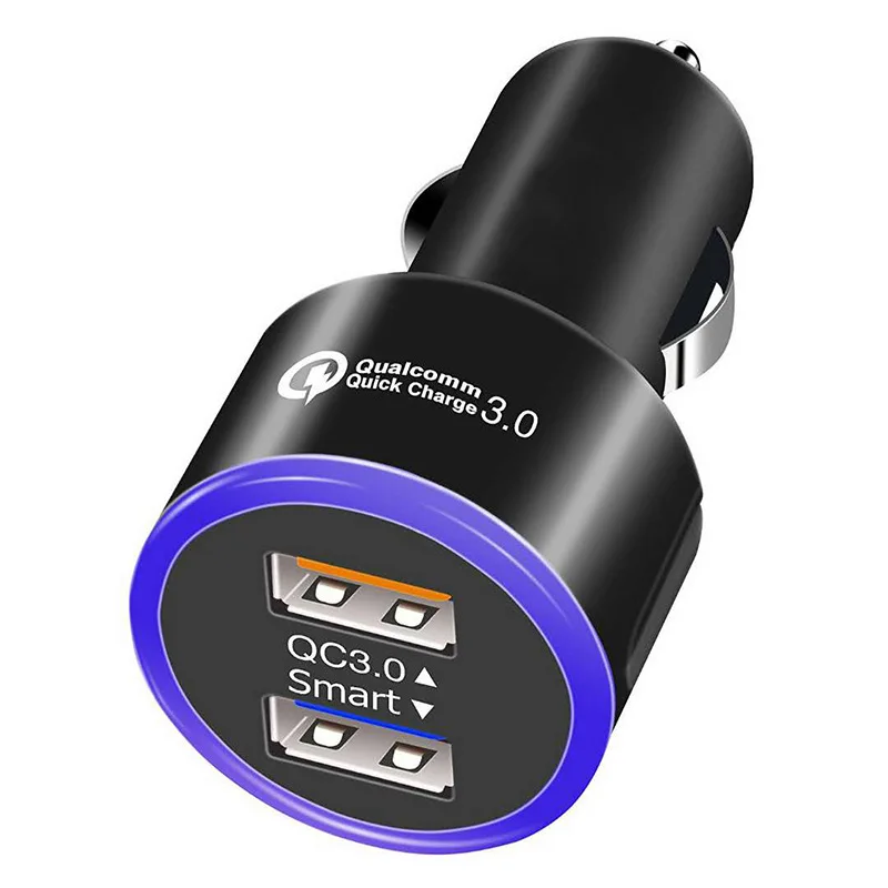 Qc 3 0 быстрое полное автомобильное зарядное устройство для мобильного телефона Qc3