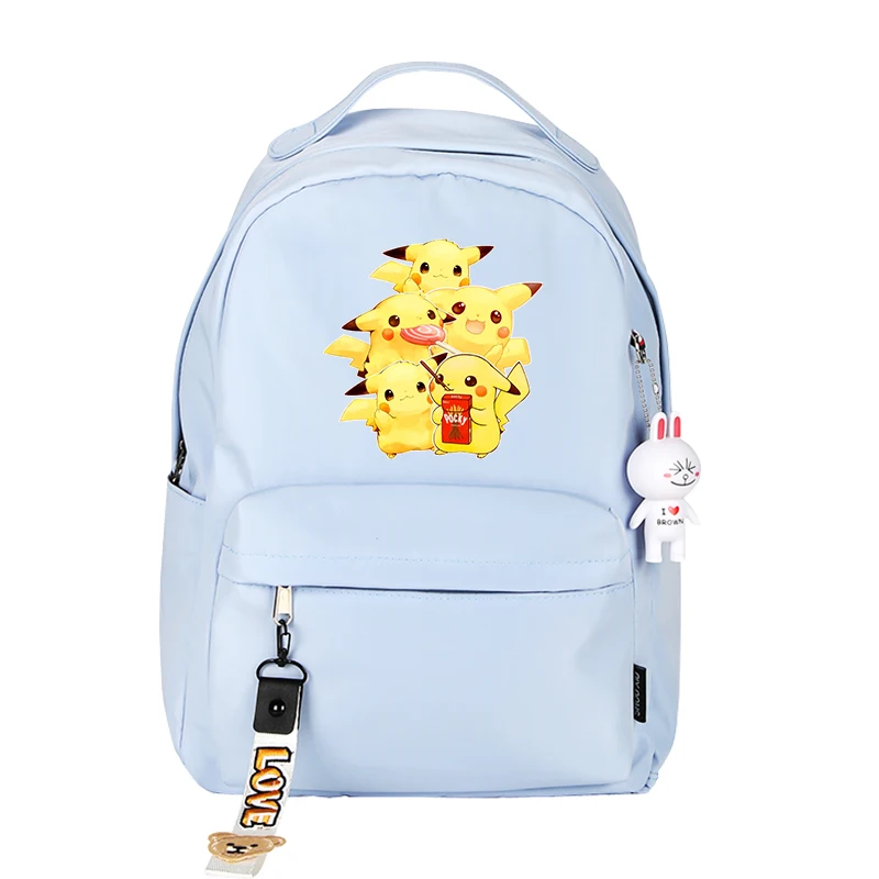 Рюкзак Пикачу Косплей Аниме-сумки для подростков Mochila Розовый Рюкзак Kawaii Подарки на день рождения Симпатичные Рюкзаки для взрослых - Цвет: GJL quanyuan
