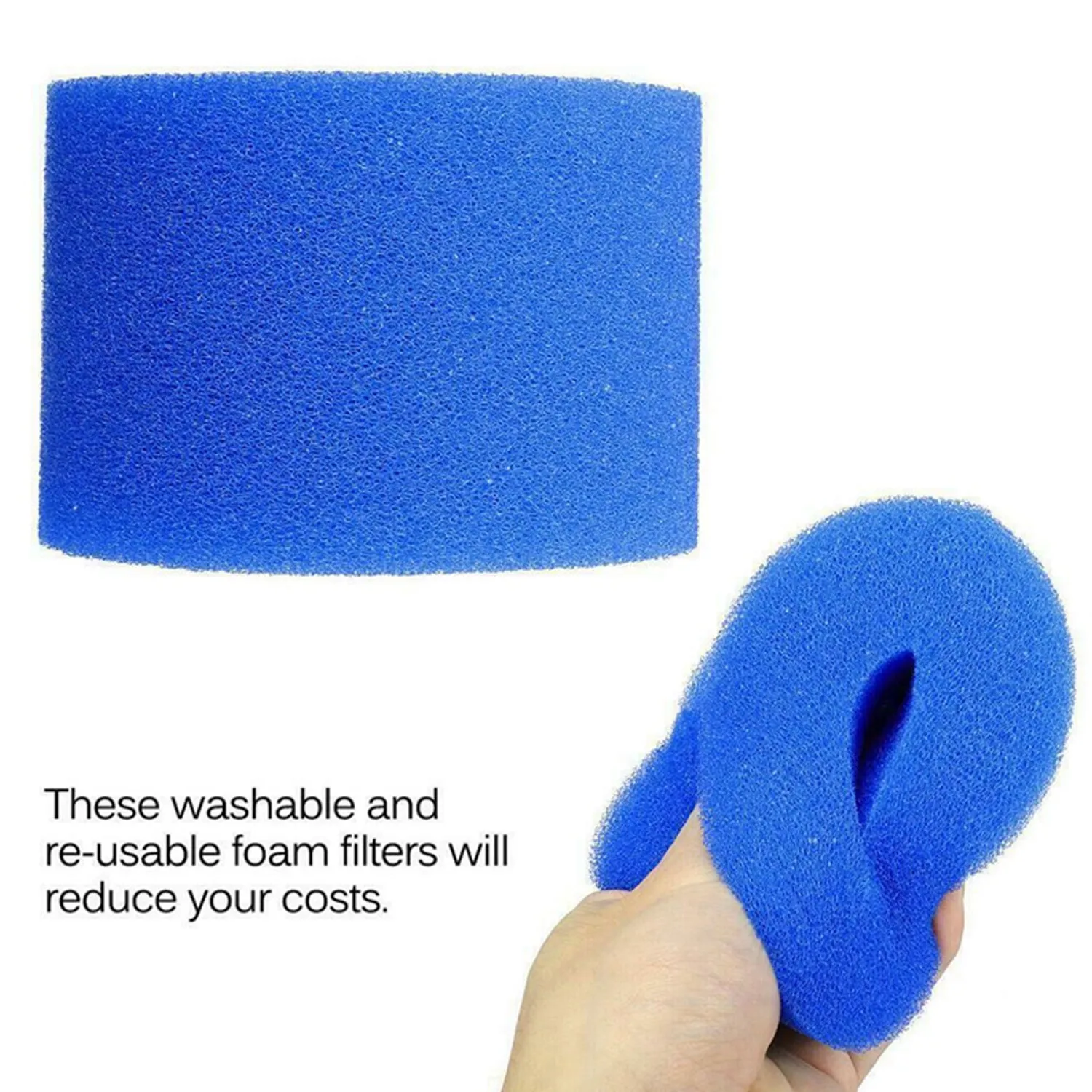 2 шт. многоразовый моющийся фильтр для бассейна из губчатого материала картридж