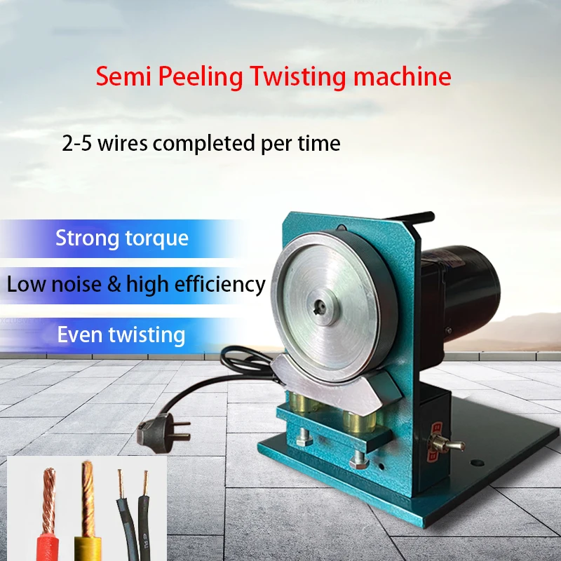 

Semi Peeling Twisting machine Wire Cable Stripper small Electric Core Stripper roller winding machine