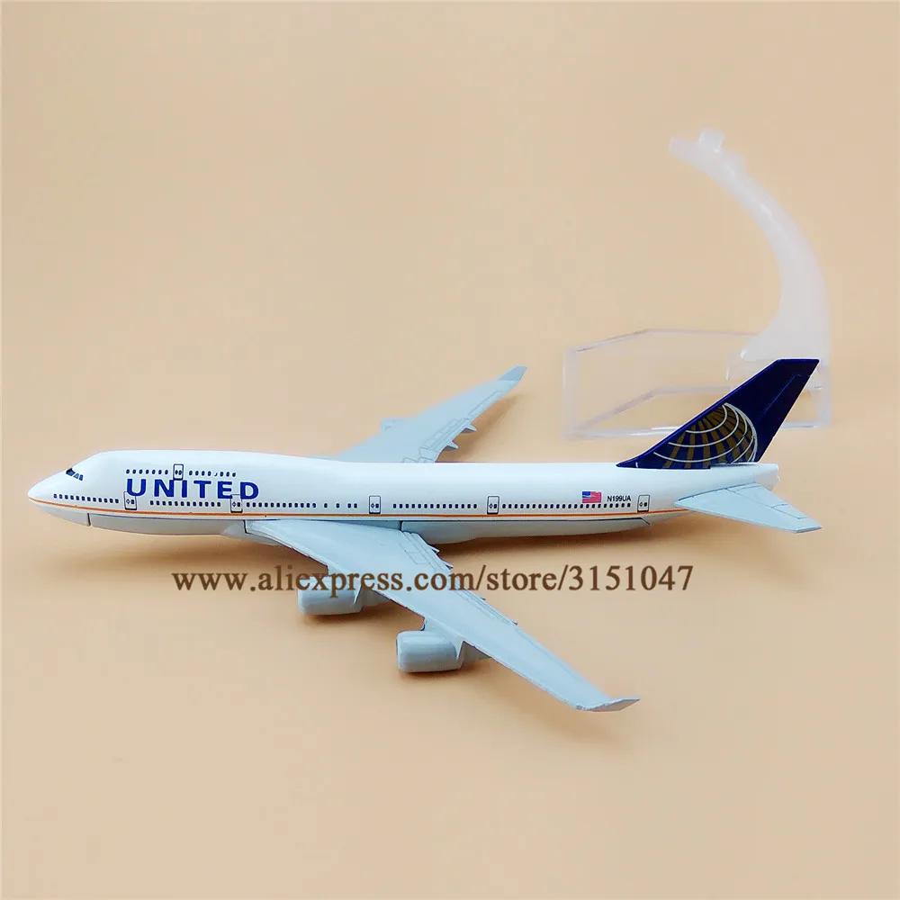 16 см Air American UNITED B747 Боинг 747 400 авиакомпании|Статуэтки и миниатюры| |