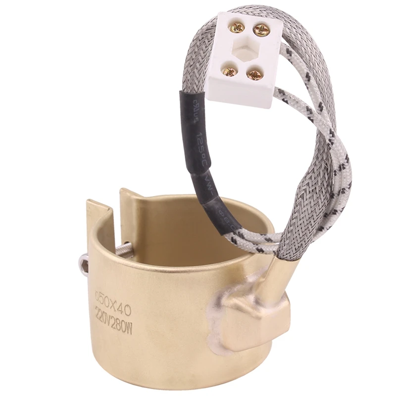 GTBL 220V 280W 50 x 40mm Brass Nozzle Belt Heating elements for Injection Molding Machine | Magnetic Induction Heaters