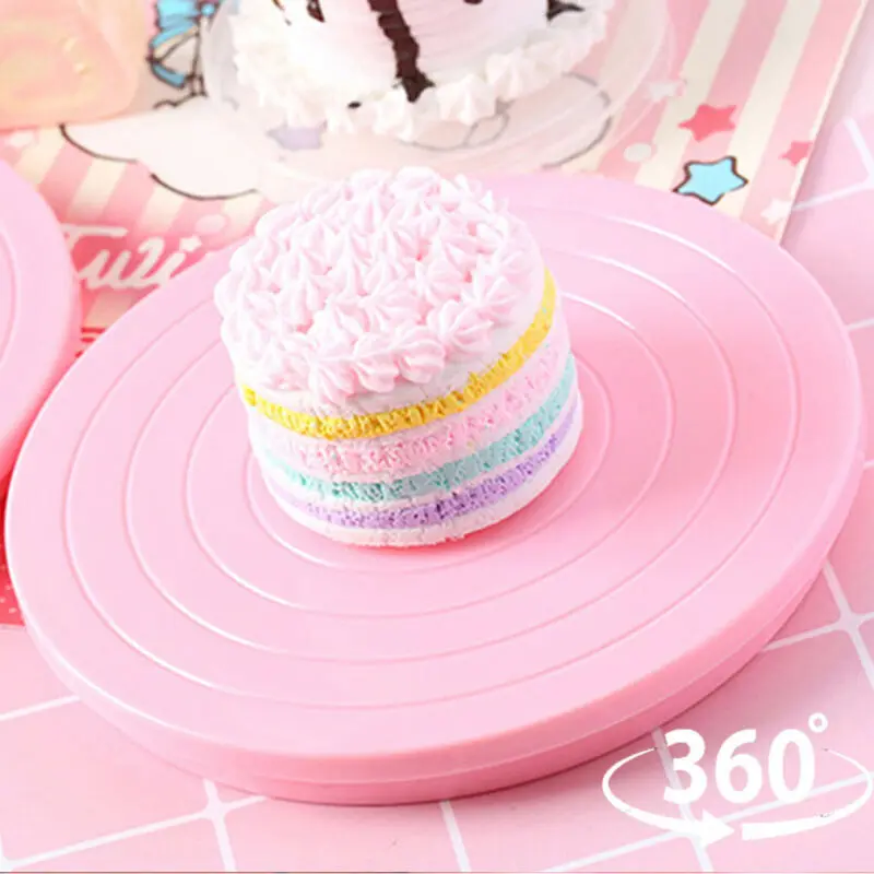 DIY Cake Turntable Baking Silicone Mold Plate Rotating Round Decorating Tools Rotary Table Pastry Supplies Stand | Дом и сад