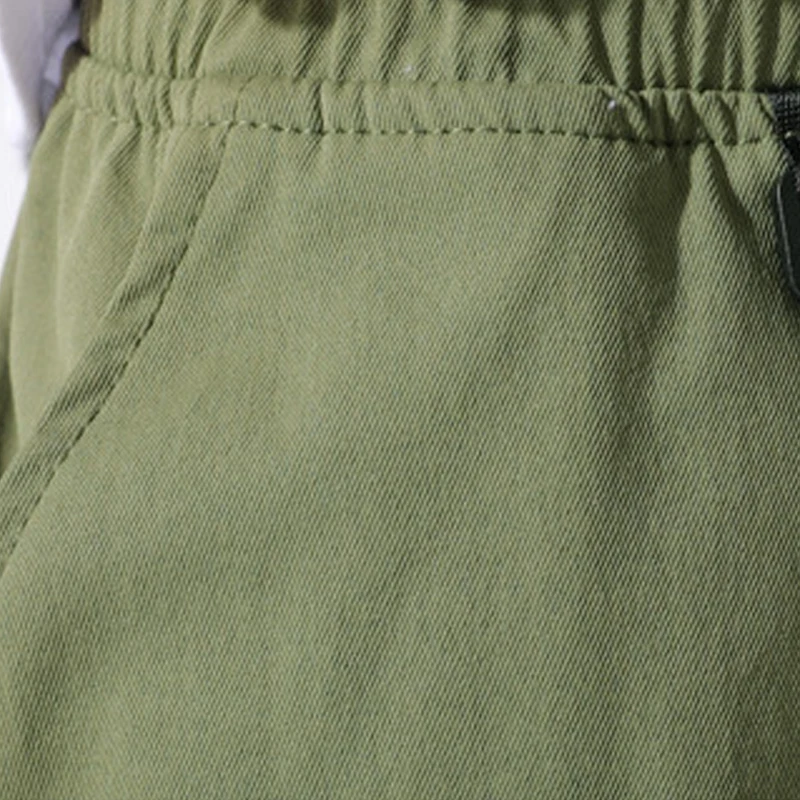 

2020 New Arrival Sale Short Shorts Men Cotton Mid Elastic Waist Letter Pockets Popular Logo Tooling Summer Loose Of Male Casual