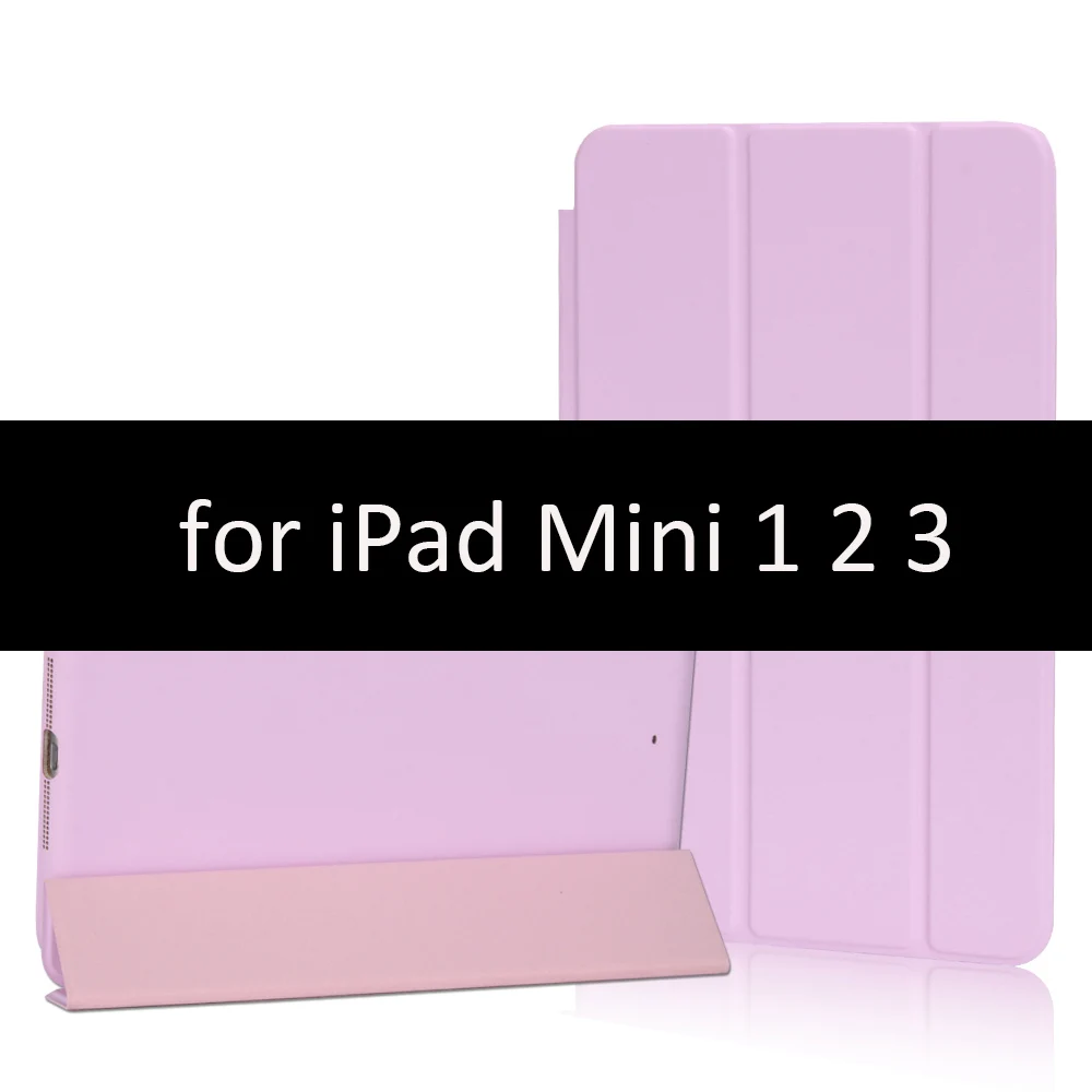 Чехол для iPad Mini 5 4 3 2 1 чехол GOLP PU кожаный тройной бумажник откидной стенд магнитный автоматический режим сна смарт-чехол для iPad Mini 5 чехол - Цвет: Pink-123