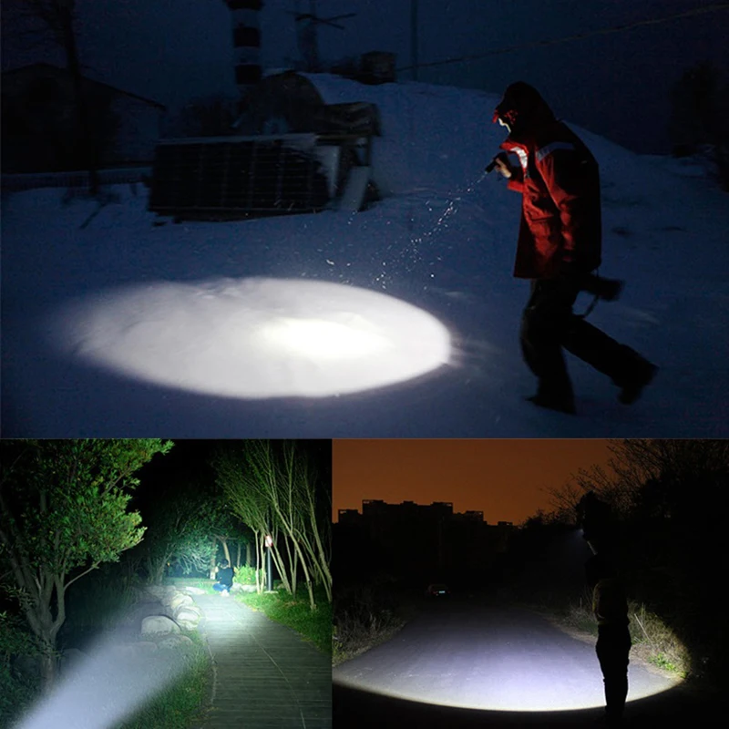 Светодиодный мини-фонарик Q5 10 шт./лот портативный масштабируемый уличный фонарь