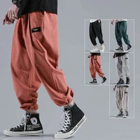 plus size 5xl mens cargo pants 2020 new fashion elastic waist female casual pants loose movement trousers hip hop harem pants