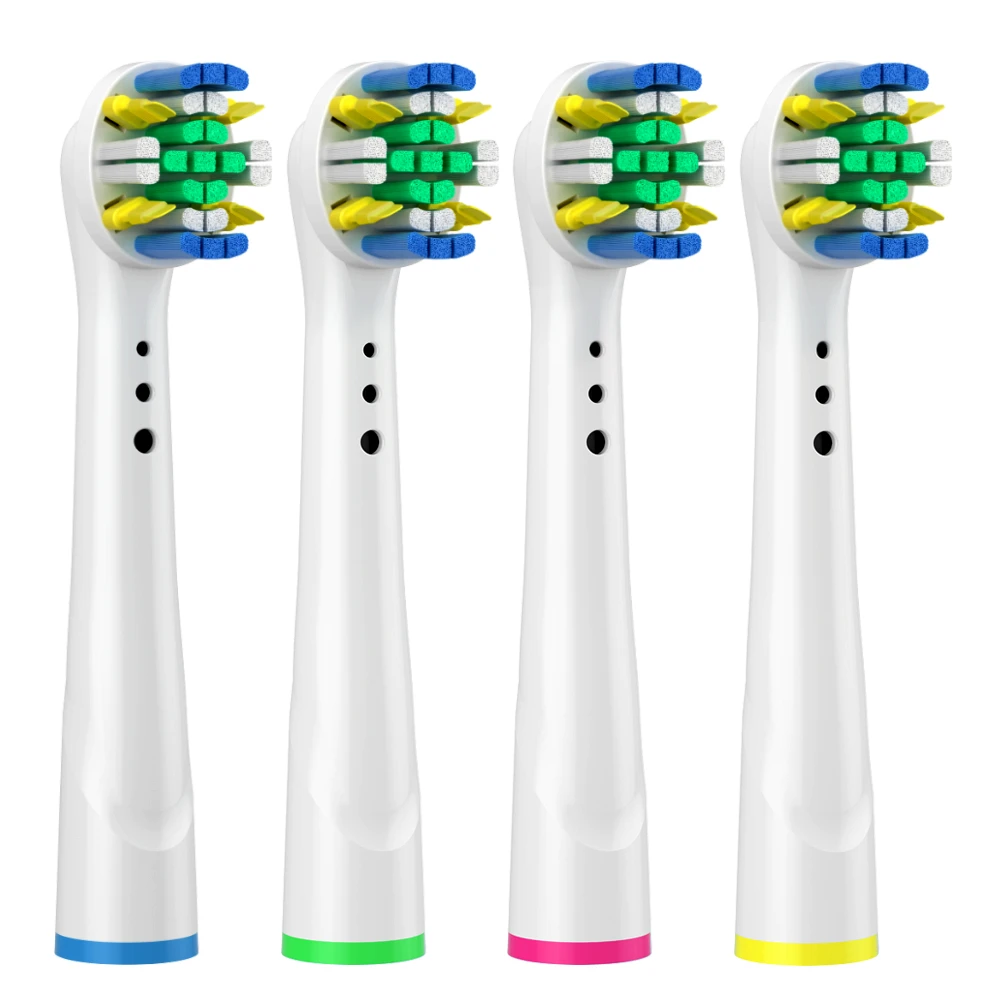 

FlossAction Clean Brush Heads for Braun Oral B electric toothbrush fit Advance Power/Pro Health/Triumph/3D Excel Nozzles