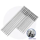 1 шт. набор магнитных звездообразных электрических отверток 100150 мм длиной 14 дюйма, сверло с шестигранным хвостовиком для отверток T10, T15, T20, T25T27 T30T40