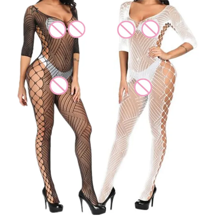 Белое нижнее белье сексуальный боди одежда для сна с открытой промежностью Новое