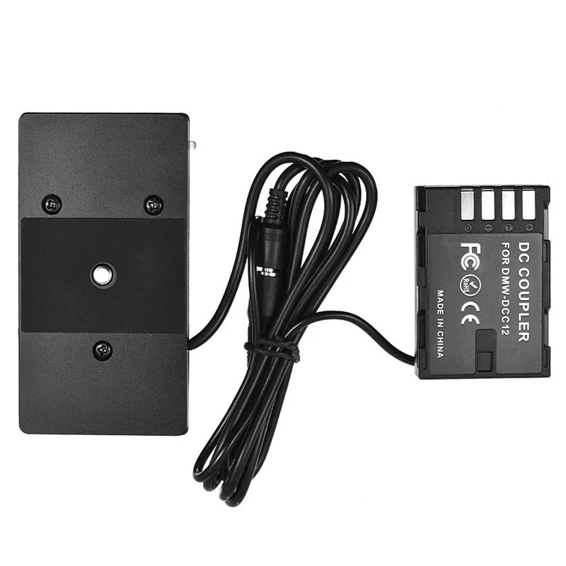 Top Np-F970 To Dmw-Dcc12 Fully Decoded Dummy Battery Adapter with Dc Couple Connector for Panasonic Dmc-Gh3 Dmc-Gh4 Dmc-Gh3K Dmc |