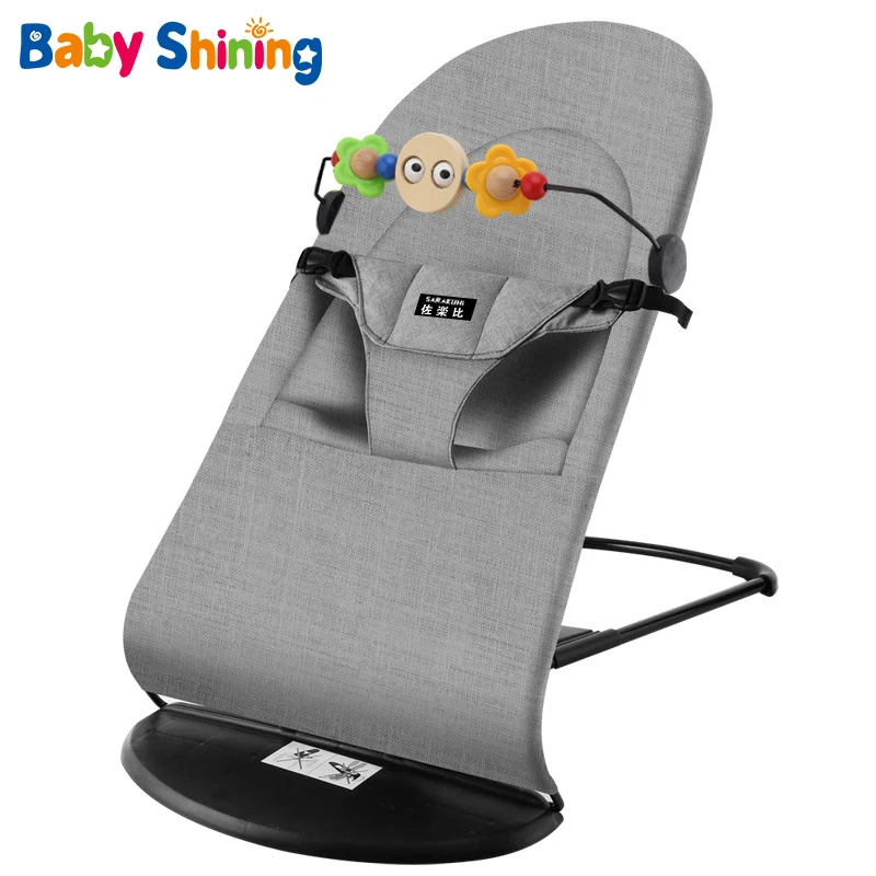 

Baby Rocking Chair Child Cradle Bed Swing Chair Baby Bouncer Coax Baby Comfort Chair Newborn Recliner with Sleep Artifact 0~3Y